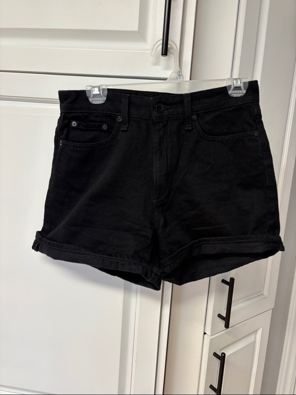 RAG & BONE Black Nina High Rise Short sz 27